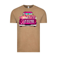 Vintage Coffee truck in october we wear pink Vintage Tee - AdoDesignShop