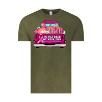 Vintage Olive truck in october we wear pink Vintage Tee - AdoDesignShop