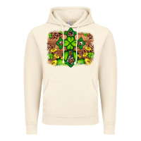 Vintage Artic Western Shamrock Cross Leopard Background Vintage Hoodie - Artiststas