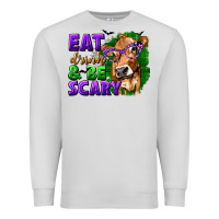 Dove Grey Eat Drink and Be Scary with Halloween Premium Sweatshirt - texasbilliewilder