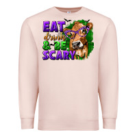 Pale Pink Eat Drink and Be Scary with Halloween Premium Sweatshirt - texasbilliewilder