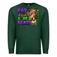 Sports Green Eat Drink and Be Scary with Halloween Premium Sweatshirt - texasbilliewilder