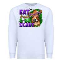 White Eat Drink and Be Scary with Halloween Premium Sweatshirt - texasbilliewilder
