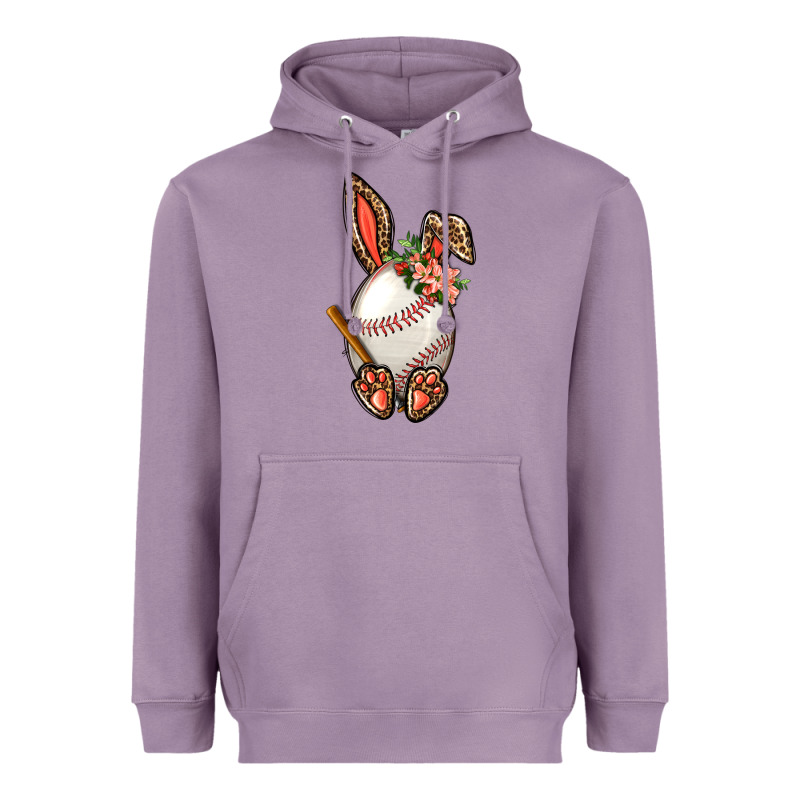 Baseball Easter Bunny Heavyweight Hoodie by NancyCooperArtShop | Teevron
