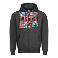 Charcoal Heather rt Zipper Hoodie - LillyAllenDesigns