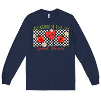 Navy my class full of sweet hearts Long Sleeve Tee - MaliasSmallBusiness