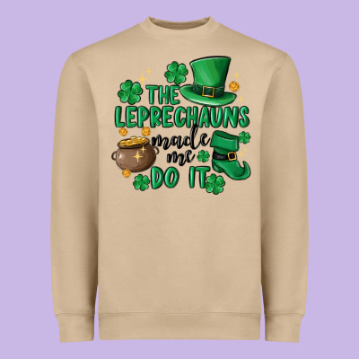 The Leprechauns Made Me Do It Heavyweight Sweatshirt Designed By Maliassmallbusiness