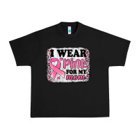 Black i wear pink for my mom breast cancer awareness Urban Heavy Tee - Jasminsmagicworld