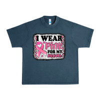 Midnight Navy i wear pink for my mom breast cancer awareness Urban Heavy Tee - Jasminsmagicworld