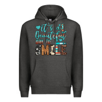 Charcoal Heather it’s a beautiful day to smile Premium Hoodie - JahusDesignShop