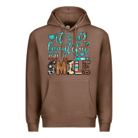 Chestnut it’s a beautiful day to smile Premium Hoodie - JahusDesignShop