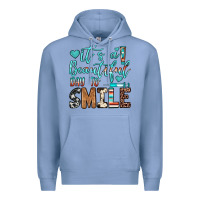 Colony Blue it’s a beautiful day to smile Premium Hoodie - JahusDesignShop