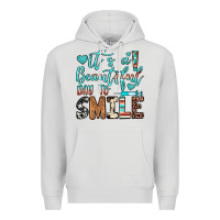 Dove Grey it’s a beautiful day to smile Premium Hoodie - JahusDesignShop
