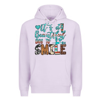 Lilac it’s a beautiful day to smile Premium Hoodie - JahusDesignShop