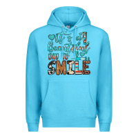 Ocean Blue it’s a beautiful day to smile Premium Hoodie - JahusDesignShop
