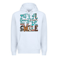 White it’s a beautiful day to smile Premium Hoodie - JahusDesignShop