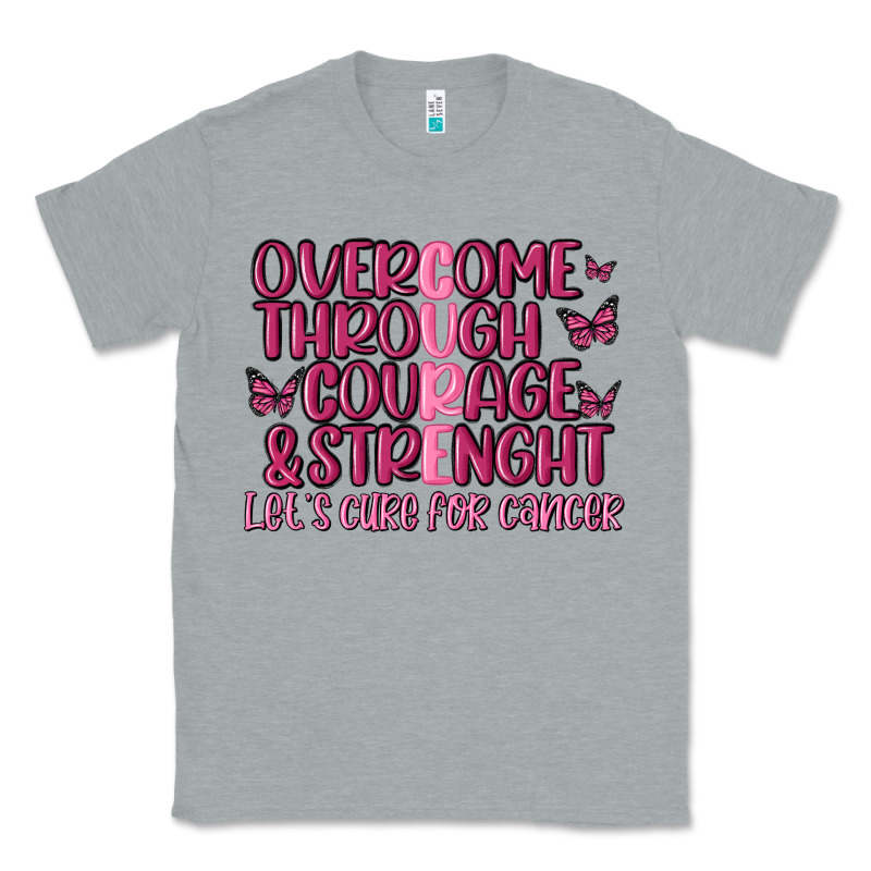 Overcome Through Courage Strength  Malia Classic Tee by MaliasSmallBusiness | Teevron