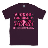 Plum overcome through courage strength  malia Classic Tee - MaliasSmallBusiness
