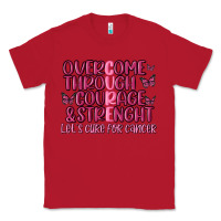 Red overcome through courage strength  malia Classic Tee - MaliasSmallBusiness