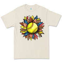 Bone softball sunflower Premium Tee - HRA Design Shop