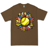 Cacao softball sunflower Premium Tee - HRA Design Shop