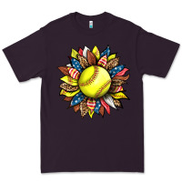 Plum softball sunflower Premium Tee - HRA Design Shop