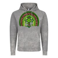Cloud Rock Western Shamrock Cross Rainbow Vintage Hoodie - Artiststas