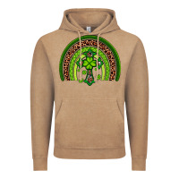 Vintage Coffee Western Shamrock Cross Rainbow Vintage Hoodie - Artiststas