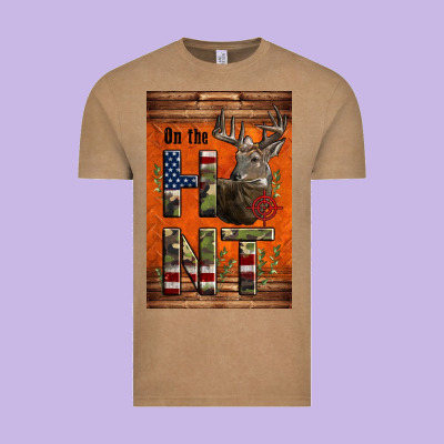 Western On The Hunt Deer Vintage Tee Designed By Lillyallendesigns