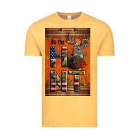 Vintage Mustard Western On The Hunt Deer Vintage Tee - LillyAllenDesigns