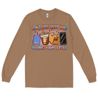 Toasted Coconut can't talk right now doing mom stuff Long Sleeve Tee - MaliasSmallBusiness