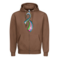 Chestnut metastatic breast cancer ribbon Zipper Hoodie - LillyAllenDesigns