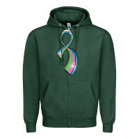 Sports Green metastatic breast cancer ribbon Zipper Hoodie - LillyAllenDesigns