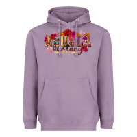 Lavender Abuela Our Lady Heavyweight Hoodie - texasbilliewilder