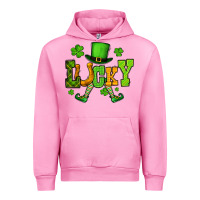 Fuchsia Pink St. Patrick's lucky leprechaun Urban Hoodie - OliviaCreatesArt