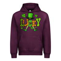 Mauve Wine St. Patrick's lucky leprechaun Urban Hoodie - OliviaCreatesArt