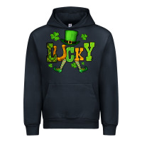 Navy St. Patrick's lucky leprechaun Urban Hoodie - OliviaCreatesArt