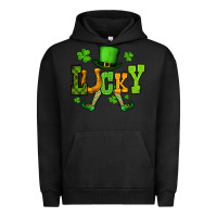 Pigment Black St. Patrick's lucky leprechaun Urban Hoodie - OliviaCreatesArt