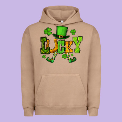 St. Patrick's Lucky Leprechaun Urban Hoodie Designed By Oliviacreatesart