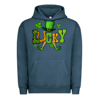 Pigment Midnight Navy St. Patrick's lucky leprechaun Urban Hoodie - OliviaCreatesArt