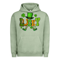 Pigment Oil Green St. Patrick's lucky leprechaun Urban Hoodie - OliviaCreatesArt