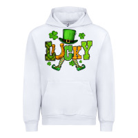 White St. Patrick's lucky leprechaun Urban Hoodie - OliviaCreatesArt
