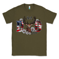 Army Green Best Dad Ever Classic Tee - CowhideDigitalArt