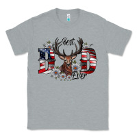 Heather Grey Best Dad Ever Classic Tee - CowhideDigitalArt