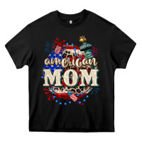 Black American Mom 4th of July Heavy Core Tee - CowGirlArtShop