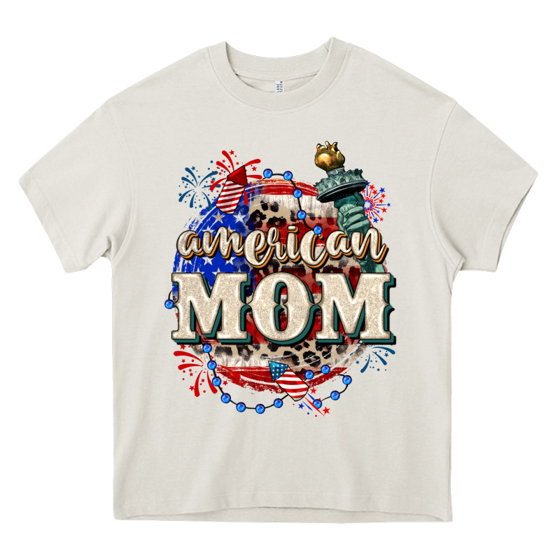 American Mom 4th Of July Heavy Core Tee by CowGirlArtShop | Teevron