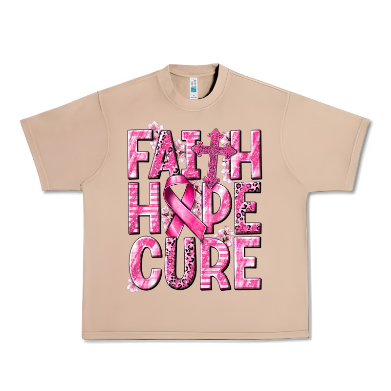 Faith Hope Cure Cancer Urban Heavy Tee by NancyCooperArtShop | Teevron