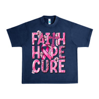 Navy faith hope cure cancer Urban Heavy Tee - NancyCooperArtShop