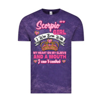 Cloud Purple as a scorpio girl zodiac girls Vintage Tee - Jasminsmagicworld