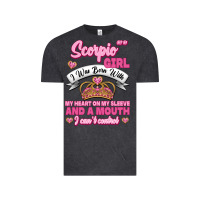 Vintage Black as a scorpio girl zodiac girls Vintage Tee - Jasminsmagicworld